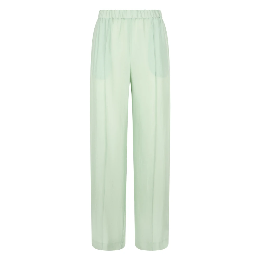 Fabiana Filippi Women's Green Straight Trousers - Straight Trousers - M - Trousers