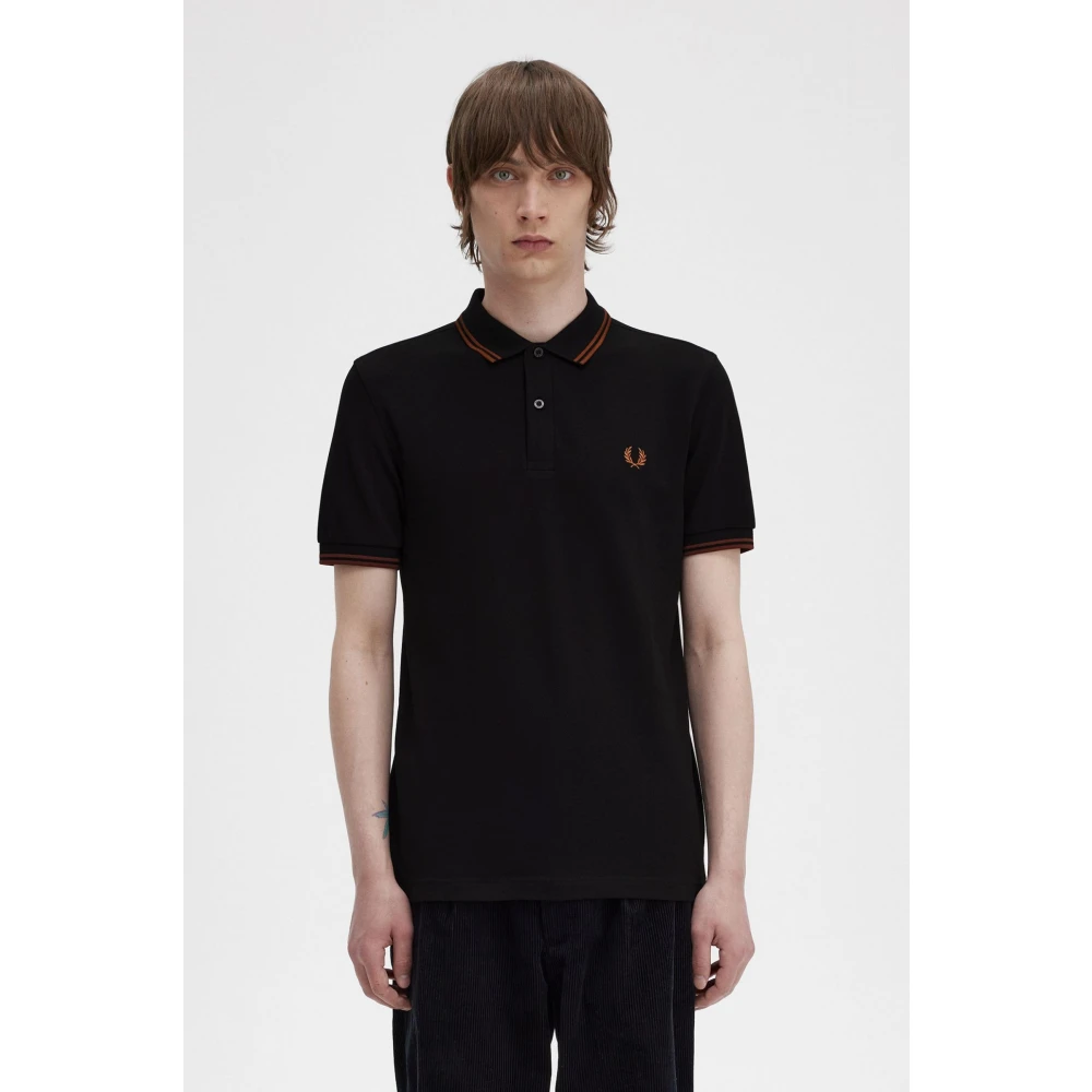 Fred Perry Polo Shirts Black Heren