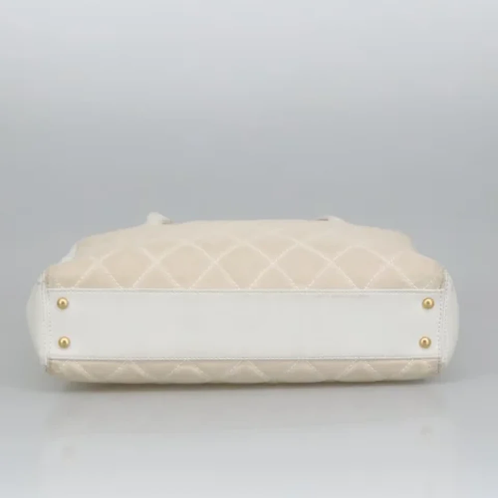 Chanel Vintage Pre-owned Canvas totes Yellow Dames