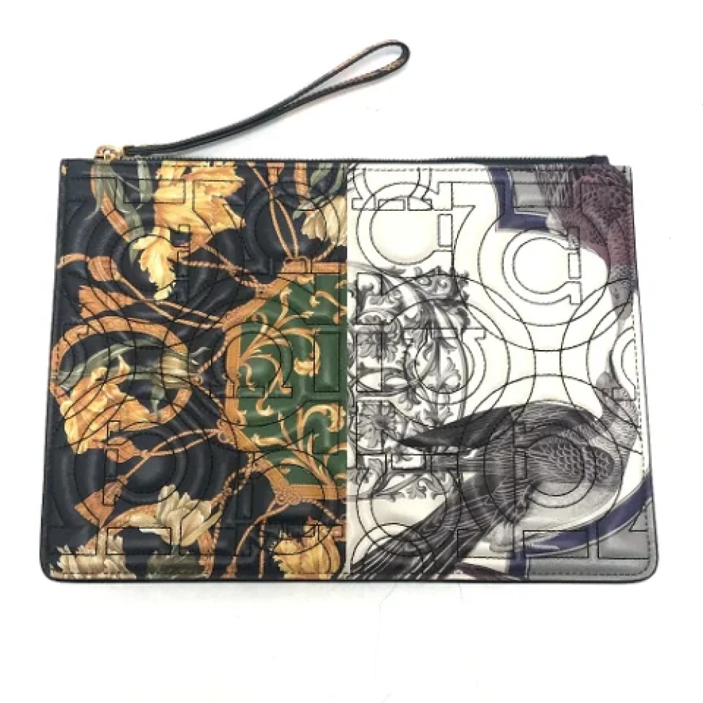 Salvatore Ferragamo Pre-owned Leather clutches Multicolor Heren