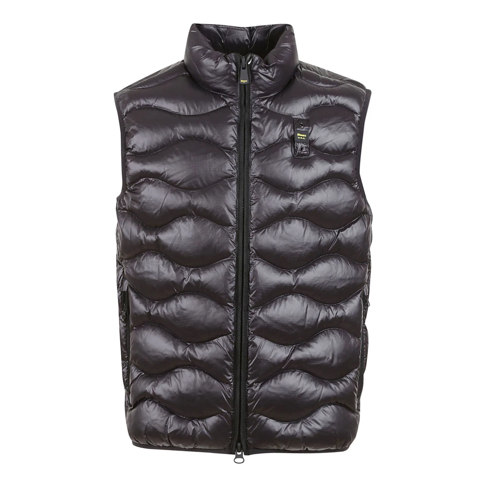 Blauer Zwarte Jassen met Onda Ovatta Black Heren