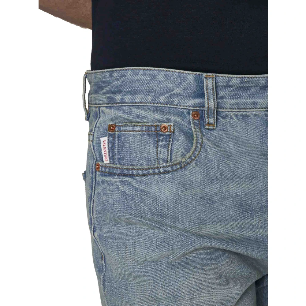 Valentino Stijlvolle Jeans in Wit Blauw Blue Heren