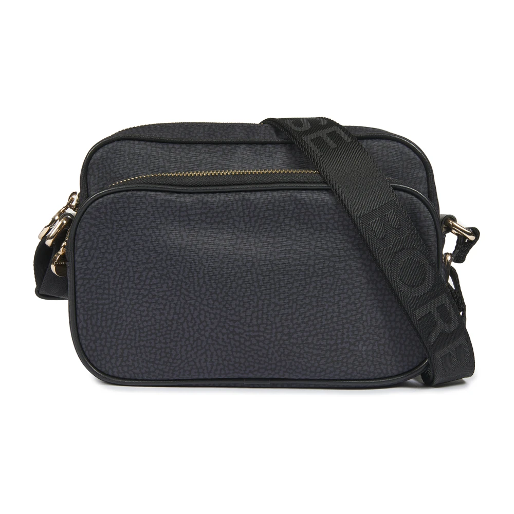 Borbonese Compacte cameratas van donker nylon Black Dames