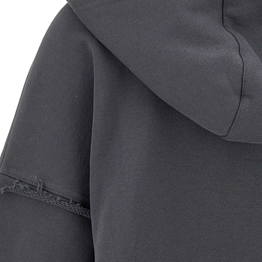 Iceberg Antracietgrijze Katoenen Sweatshirt met Capuchon Gray Dames
