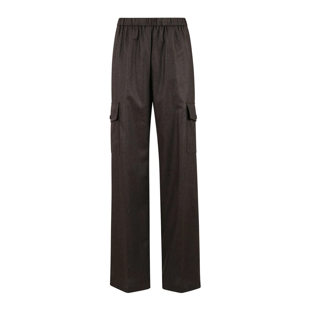 Aspesi Rechte wollen kasjmier broek Mod.0128 Brown Dames