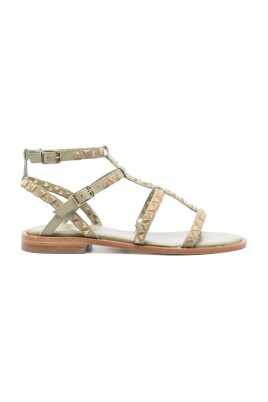 sandales-en-cuir-vert-pour-femmes