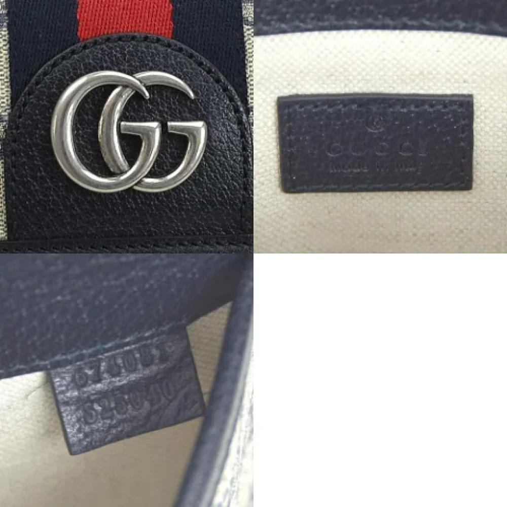 Gucci Vintage Pre-owned Fabric gucci-bags Blue Heren