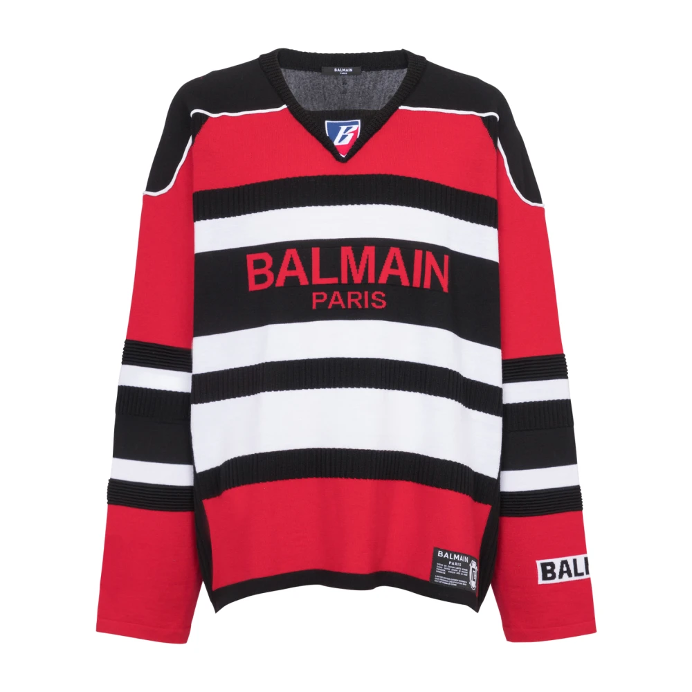 Balmain B-Sporty Boxy sweatshirt Red Heren