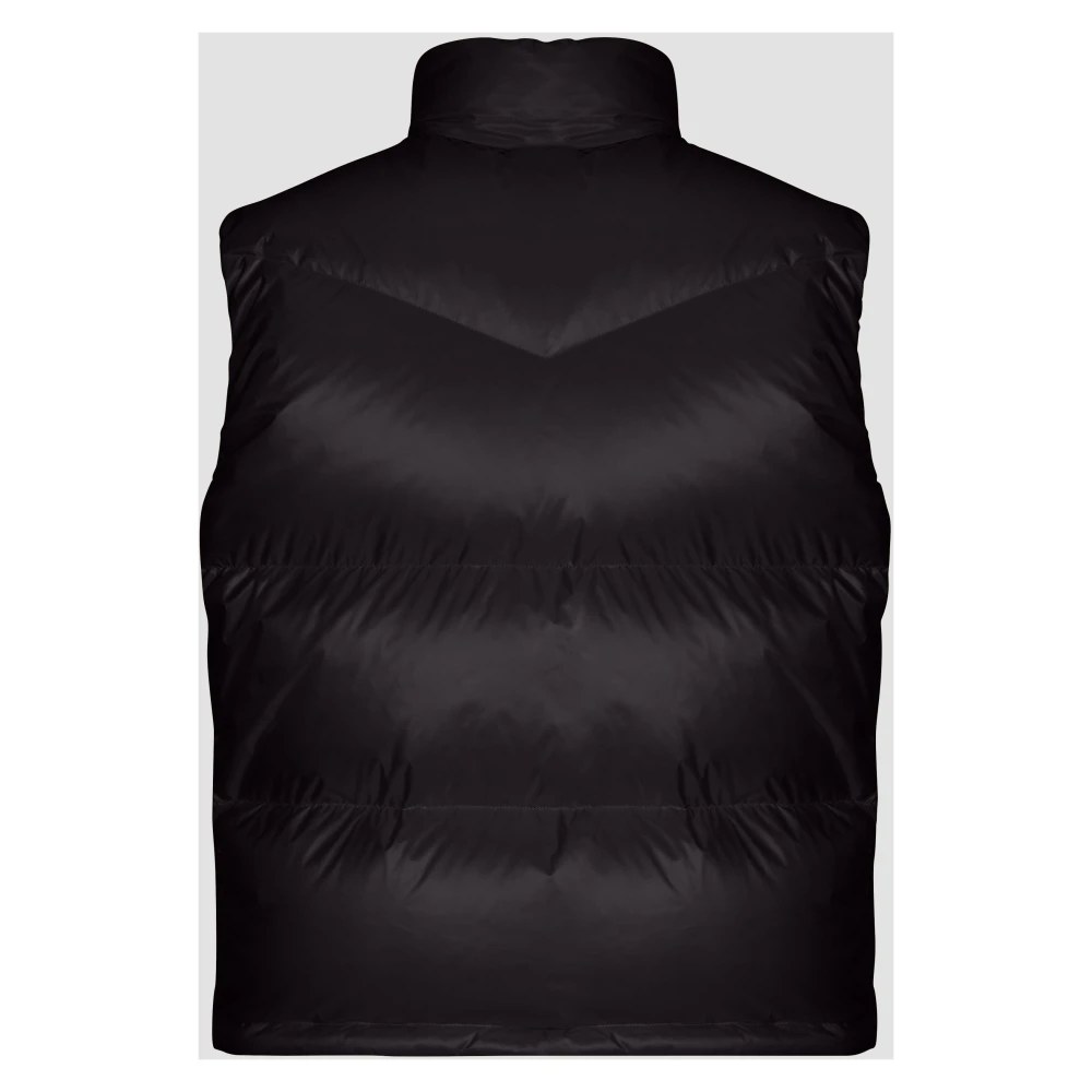 add Vest IN Glanzend Nylon Black Heren
