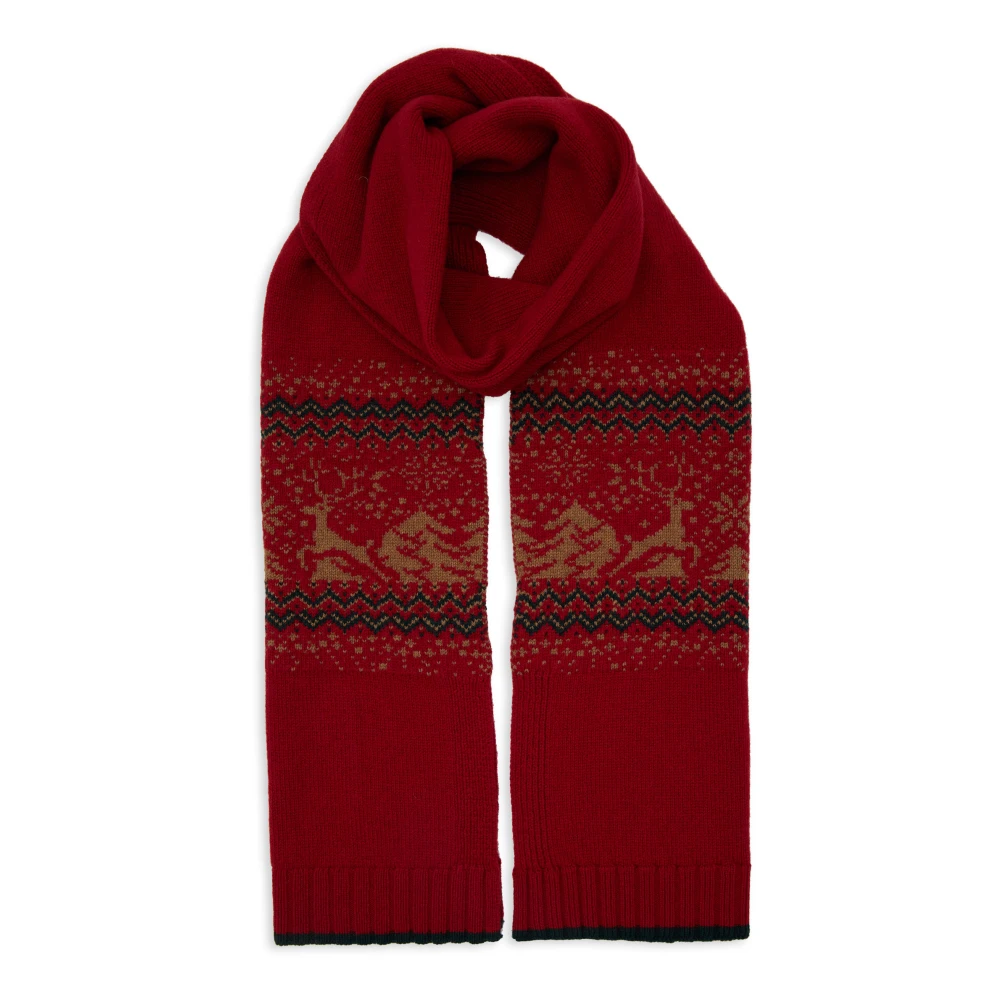 Gallo Kerstmotief rode sjaal Italiaanse stijl Red Unisex