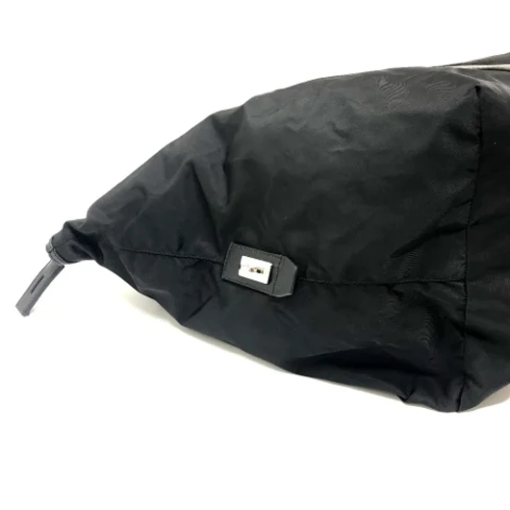 Prada Vintage Pre-owned Leather handbags Black Dames