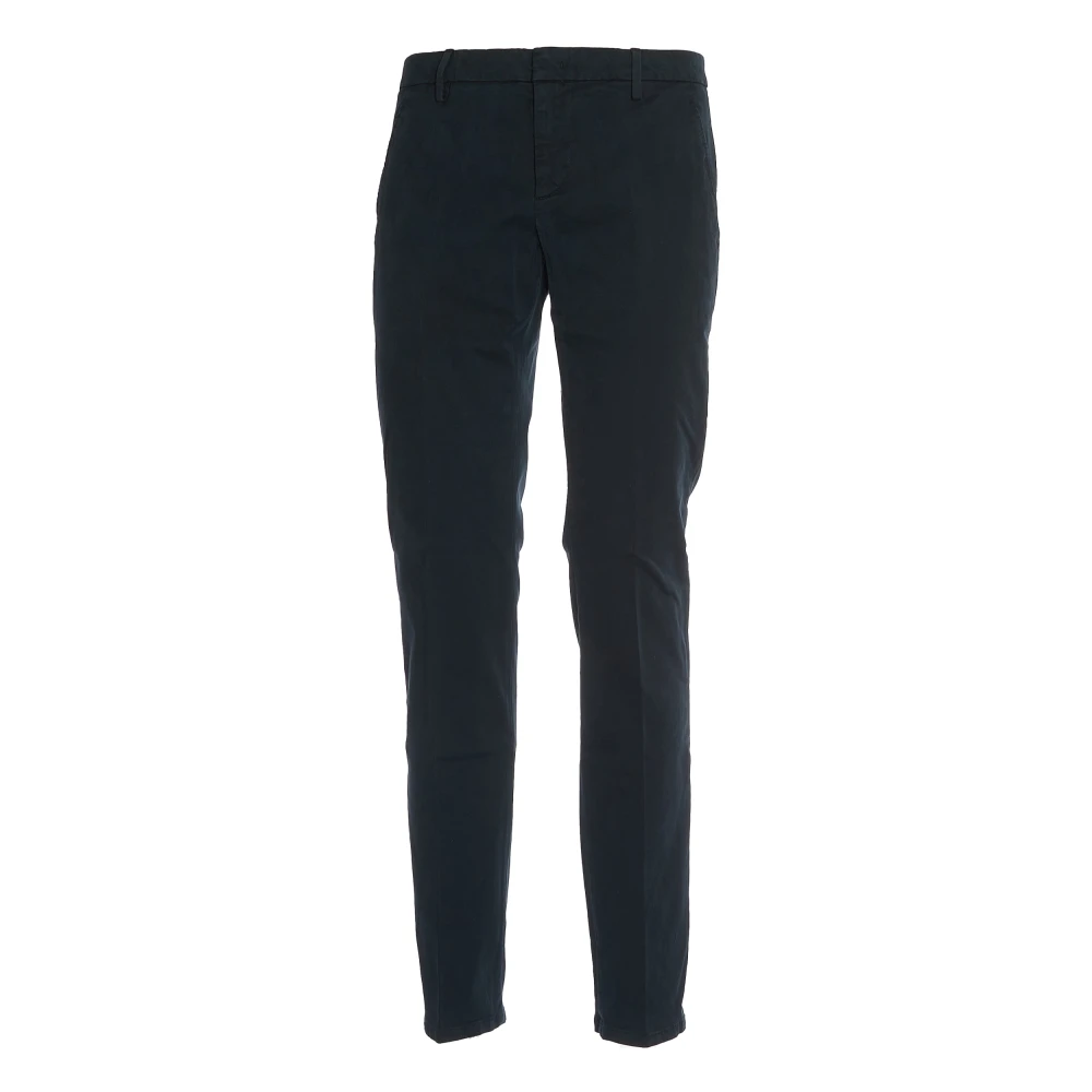 Dondup Blauwe Regular Broek Verhoog Stijl Blue Heren