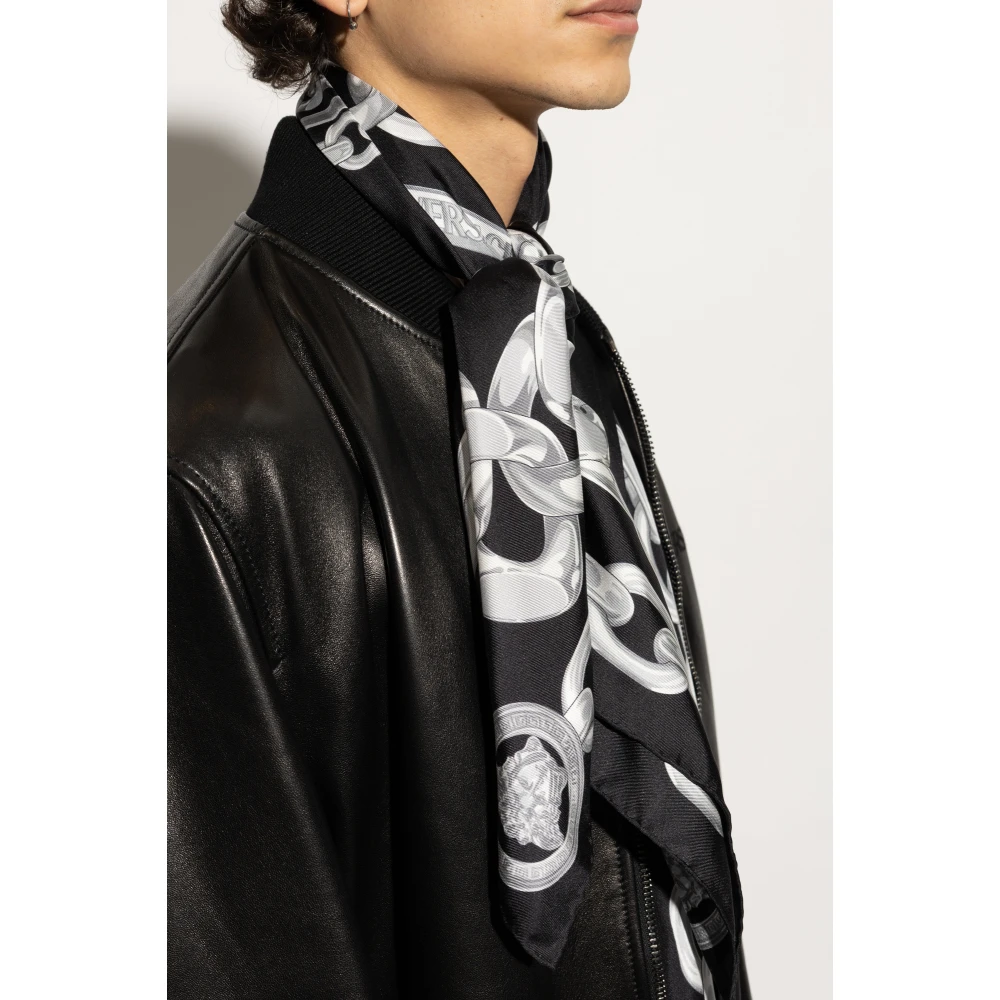 Versace Zijden sjaal Black Unisex