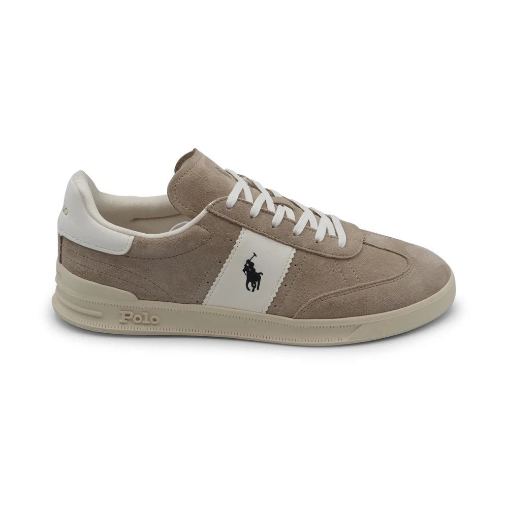 Ralph Lauren Suede Sneakers Aera Heren Schoenen Bruin