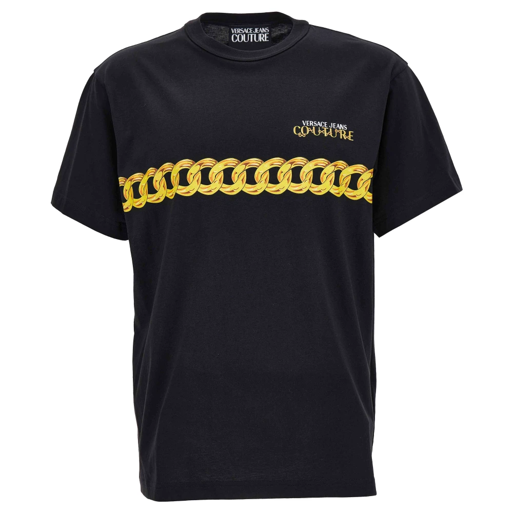 Versace Jeans Couture Men's Black T-Shirts, Xs, T-Shirts And Polos