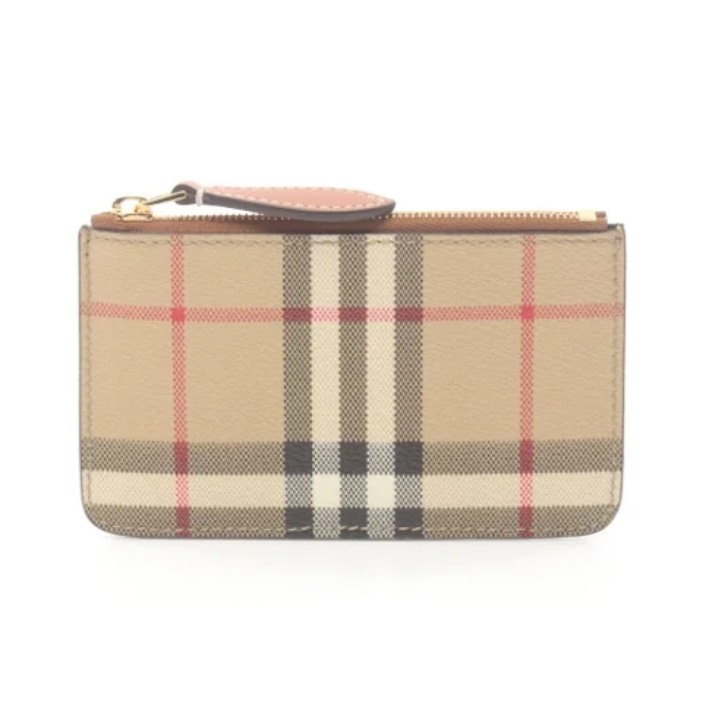 Burberry Vintage Pre-owned Canvas wallets Beige Dames