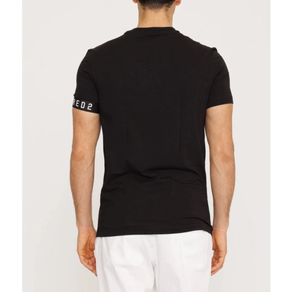 Dsquared2 Round Neck T-Shirt Black Heren