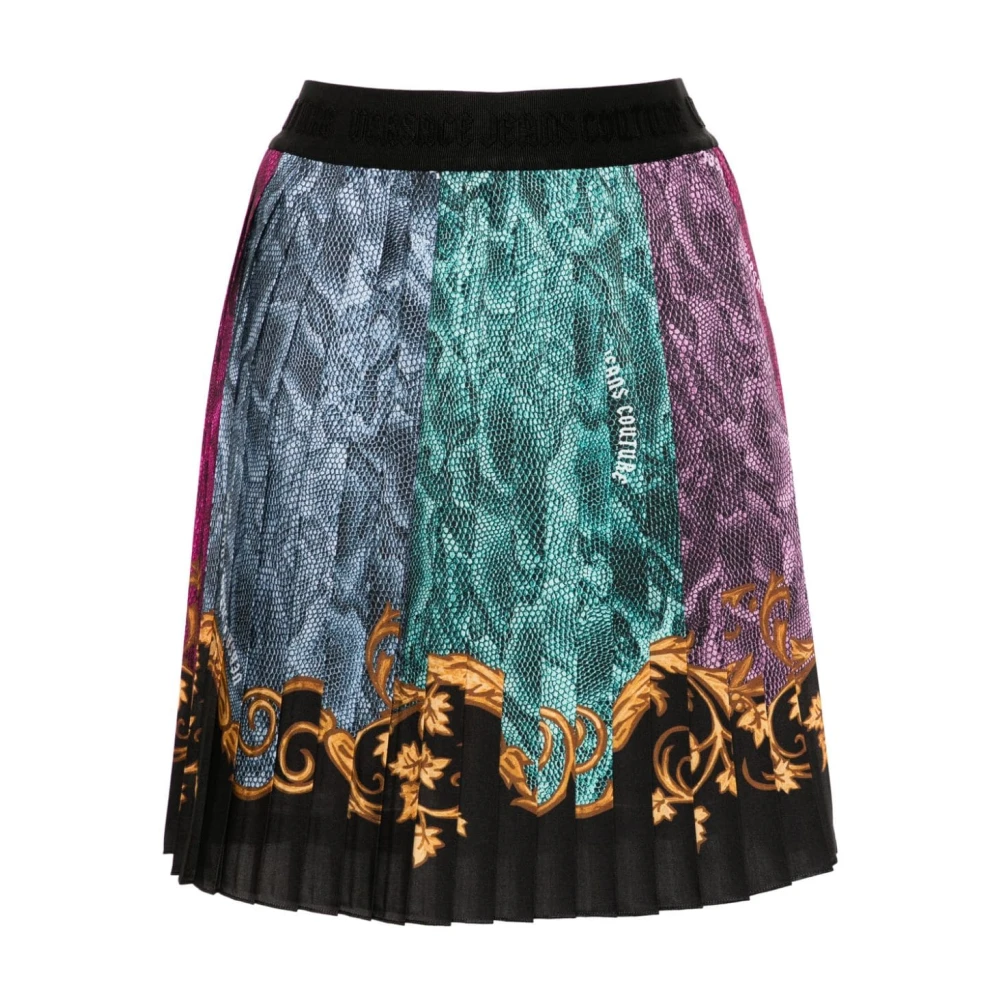 Versace Jeans Couture Fuchsia Rokken Aw24 Dameskleding Multicolor Dames