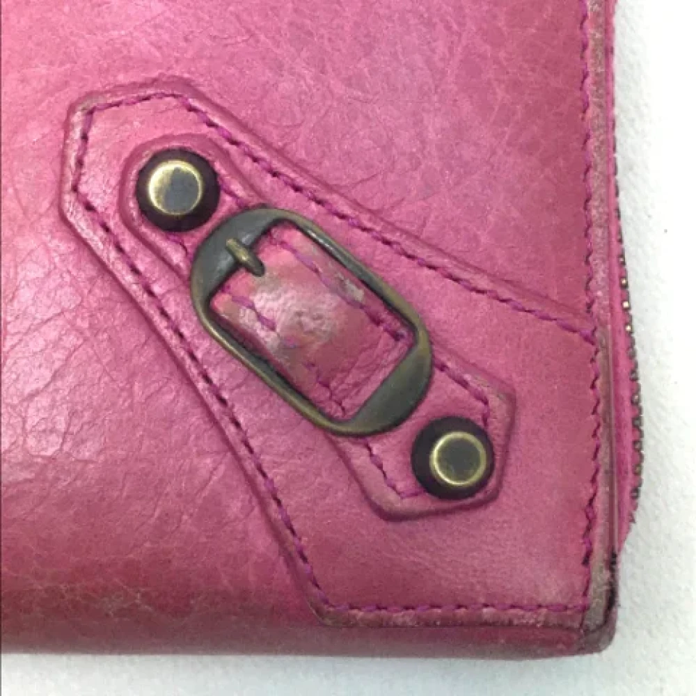Balenciaga Vintage Pre-owned Leather wallets Pink Dames