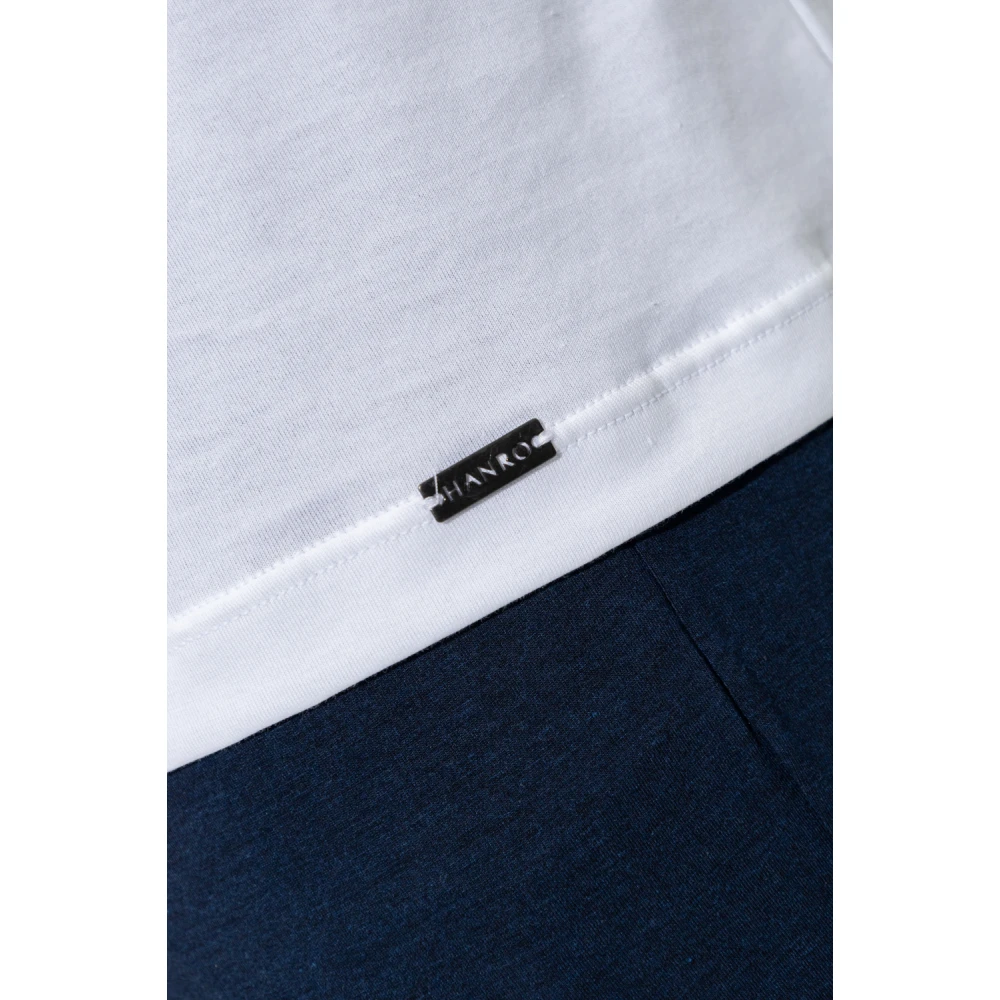 Hanro Katoenen T-shirt White Heren