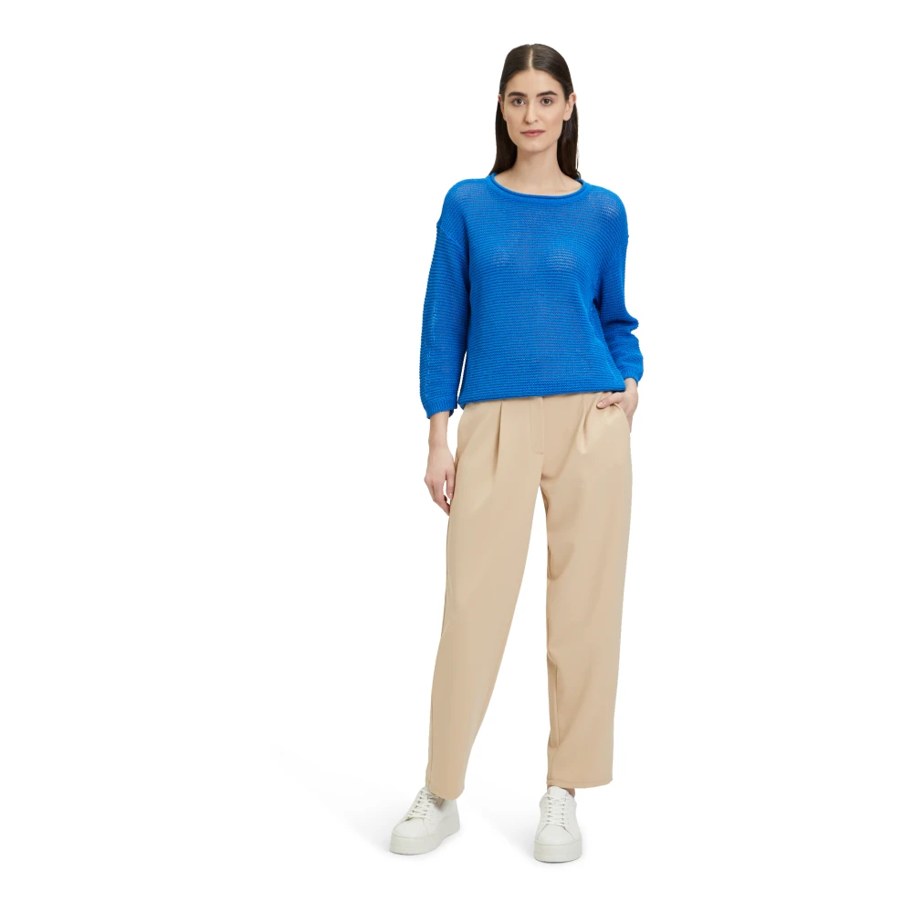 Betty Barclay Casual Grofgebreide Trui Blue Dames