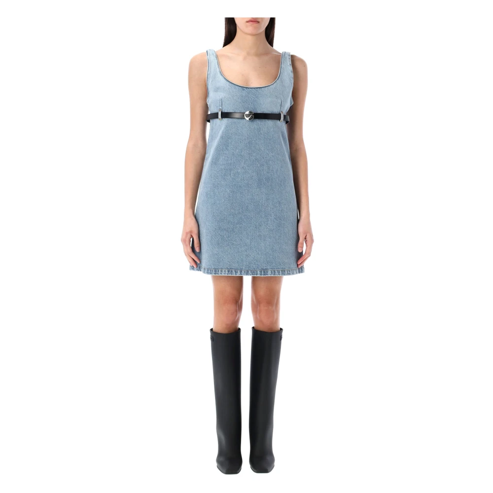 Coperni Denim Mini Jurk met Riem Blue Dames