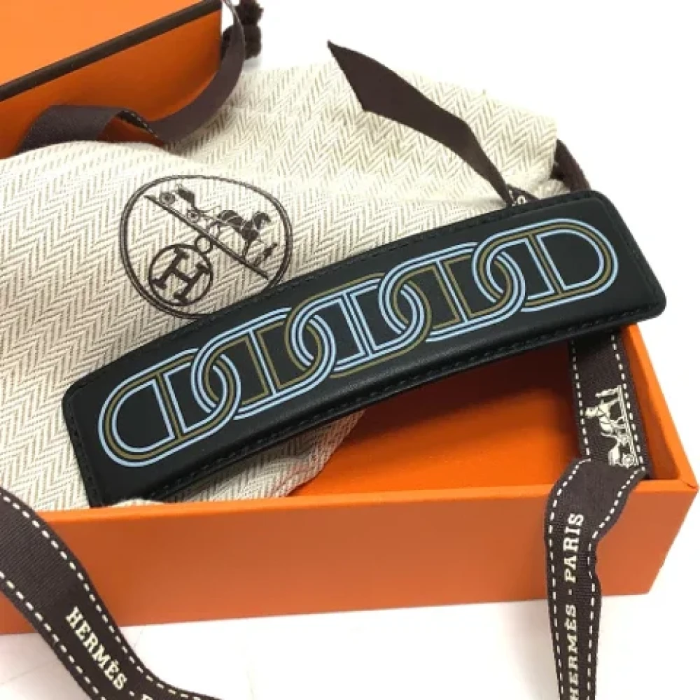 Hermès Vintage Pre-owned Fabric hair-accessories Black Dames