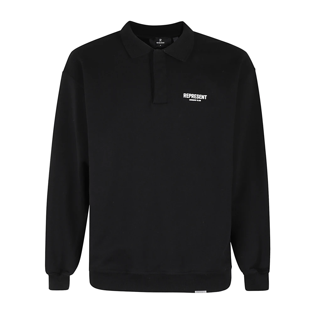 Represent Club Polo Sweater Black Heren