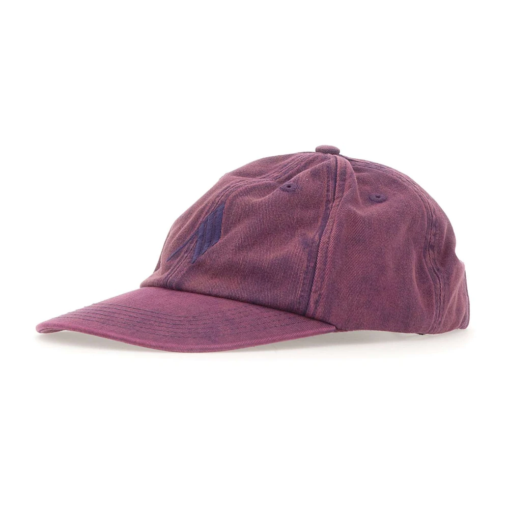 The Attico Women's Purple Hats & Caps, S/M, Logo Cotton Baseball Cap