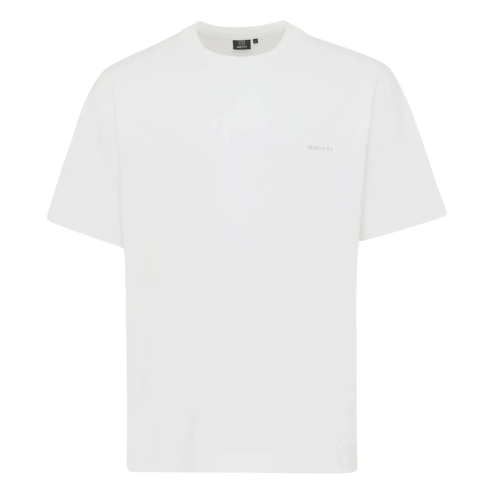 Genti Stijlvolle T-shirts in wit White Heren