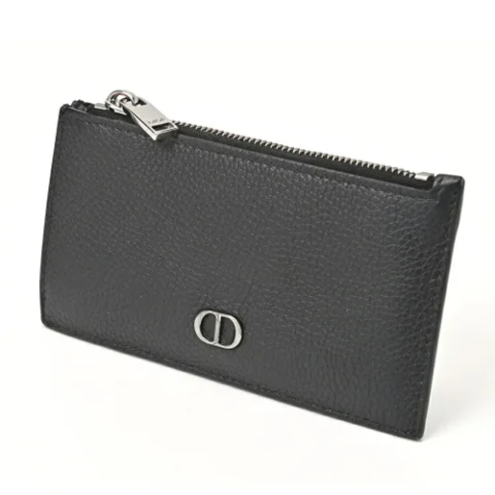 Dior Vintage Pre-owned Leather home-office Black Dames