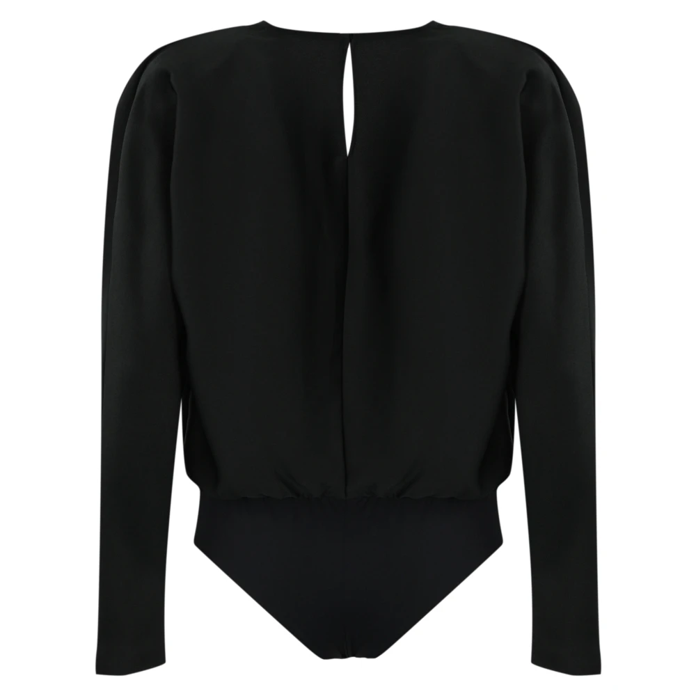 MVP wardrobe Zwarte top met lange mouwen Black Dames