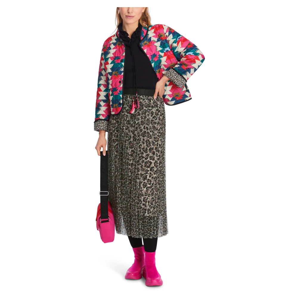 Marc Cain Omkeerbare Pufferjas met Print Multicolor Dames