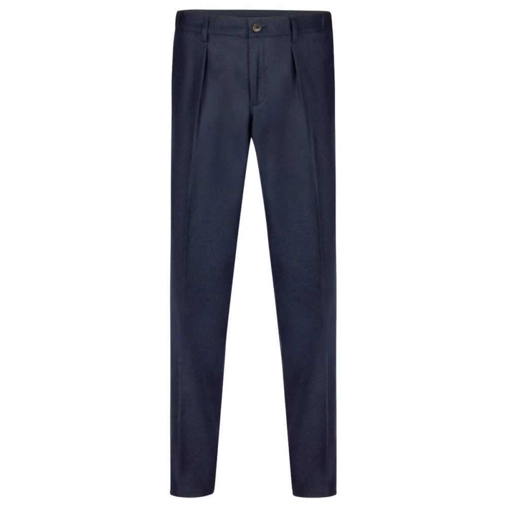 Profuomo Navy Chino Broek Rlxfit Blue Heren