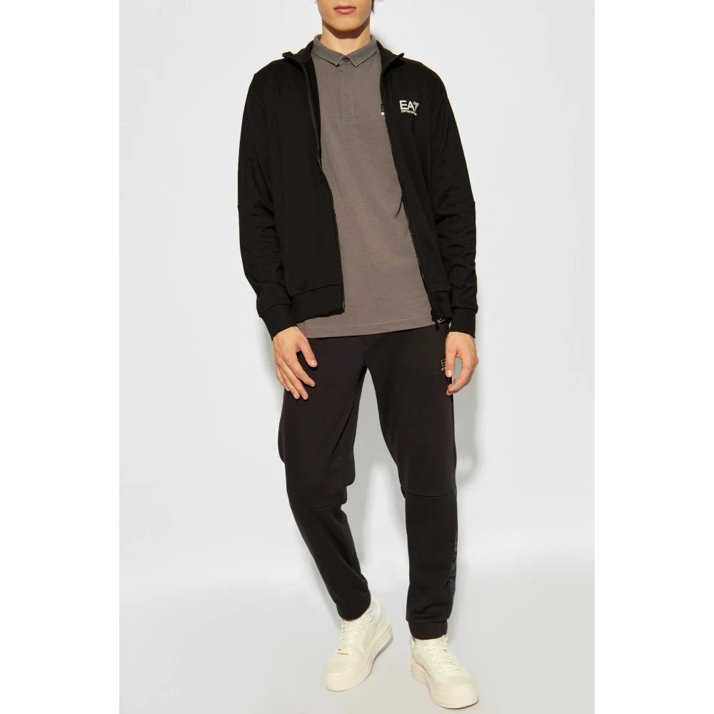 Emporio Armani EA7 Polo met logo Gray Heren
