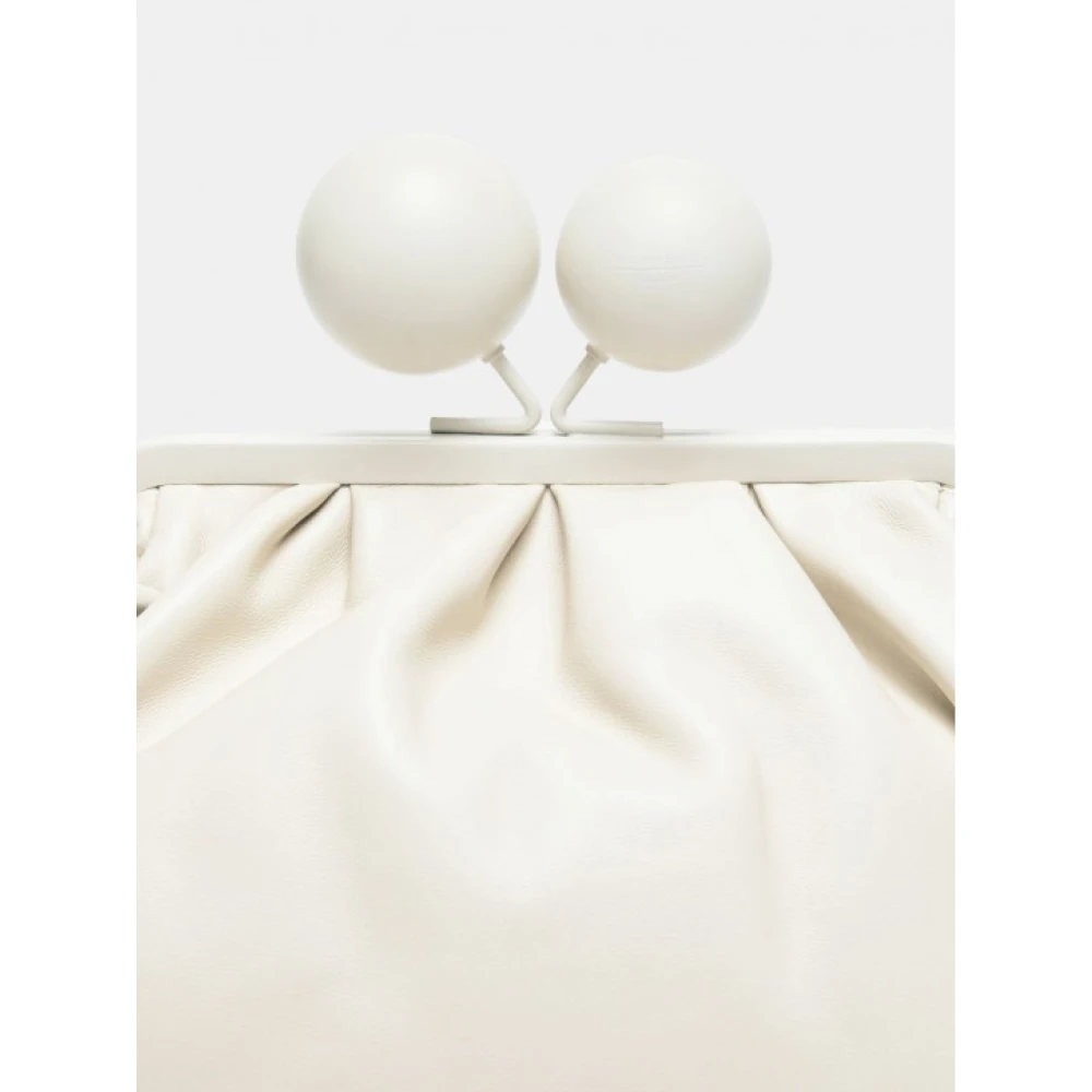 Max Mara Weekend Medium Pasticcino Tas in Natuurlijk Leer White Dames