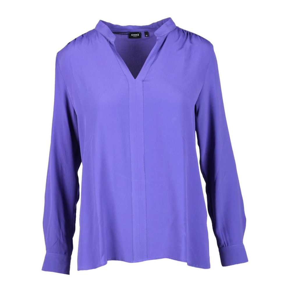 Emme DI Marella Zijden Blend Blouse Purple Dames