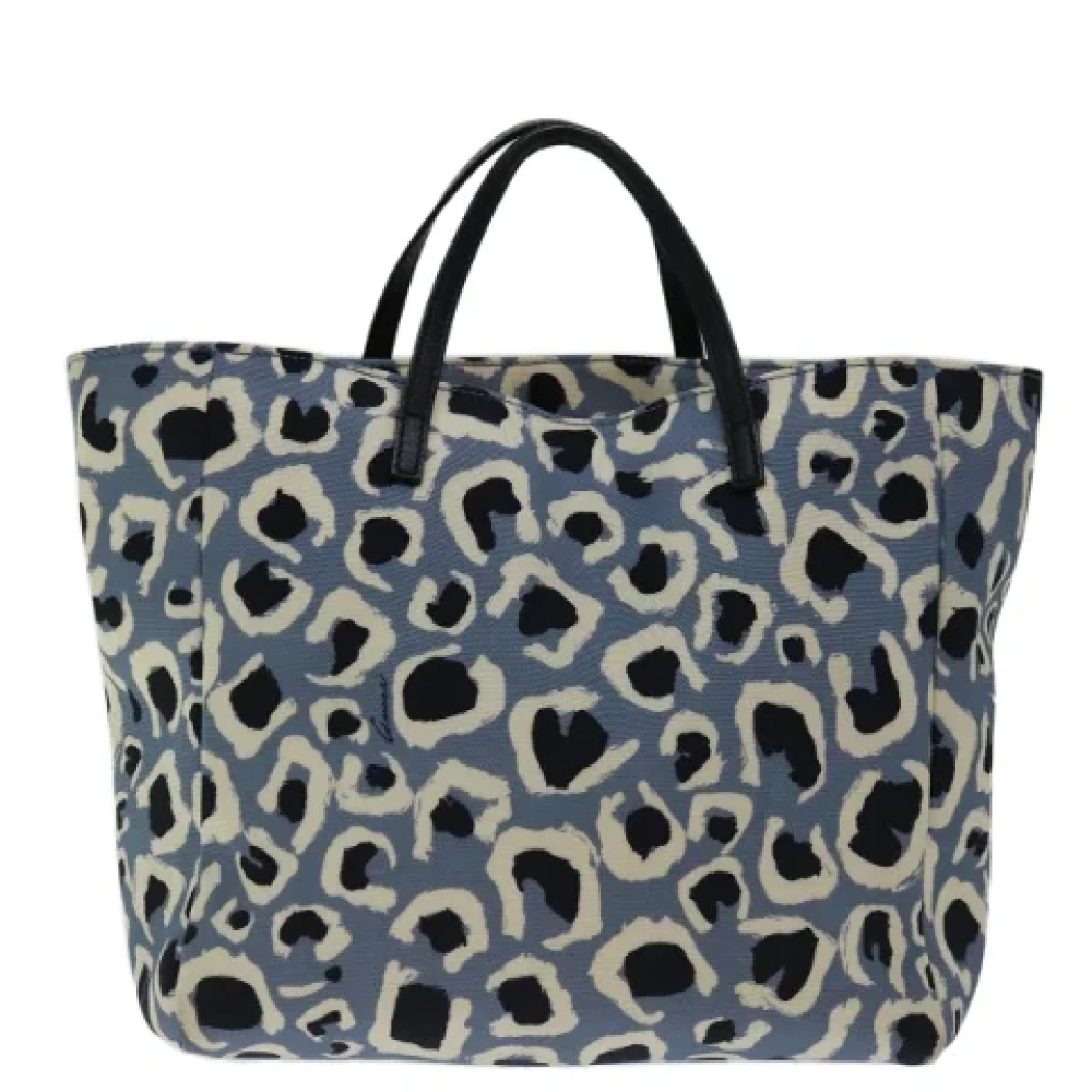 Gucci Vintage Pre-owned Canvas handbags Blue Dames