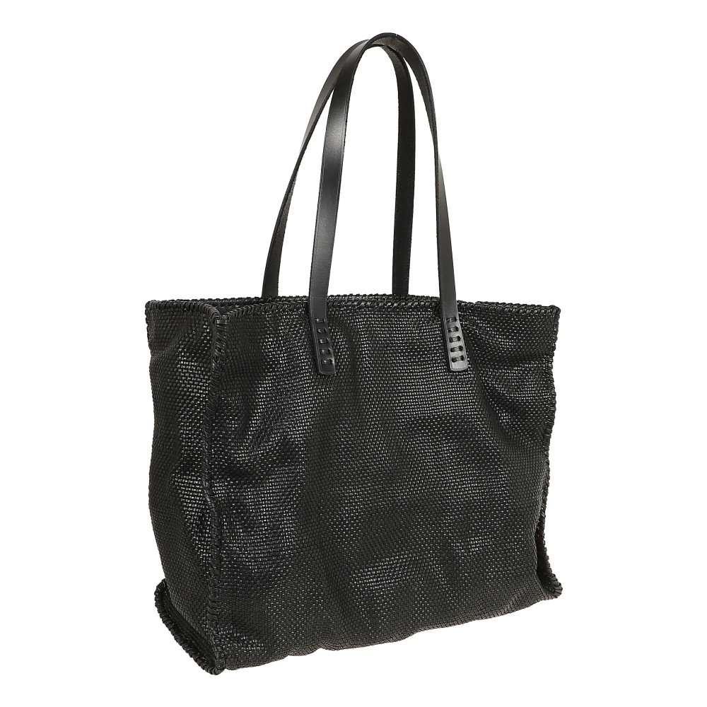 Dragon Diffusion Zwarte Leren Shopper Tas Black Dames
