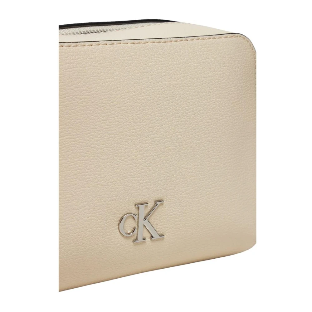 Calvin Klein Jeans Minimalistische Polyethyleen Handtas Beige Dames