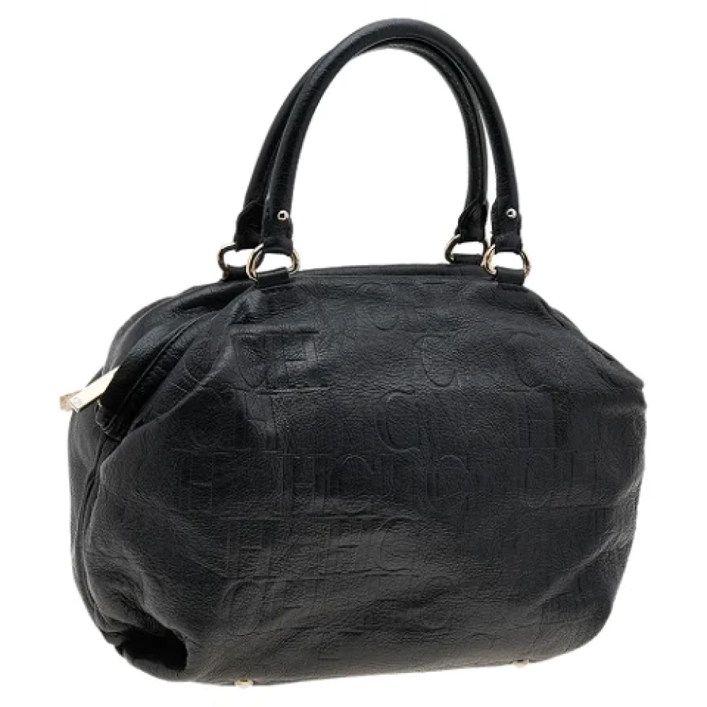 Carolina Herrera Pre-owned Leather handbags Black Dames