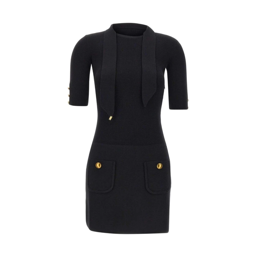 Elisabetta Franchi Black Dresses - Female - Short Dresses - M - Dresses