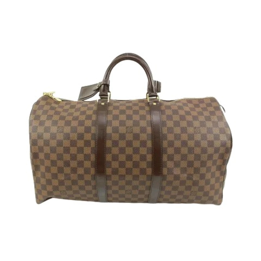 Louis Vuitton Vintage Förhandsägda Canvas LV Väskor, Tillverkade i Frankrike Brown, Dam