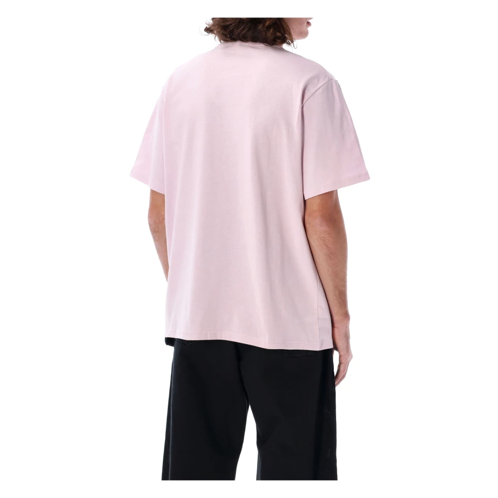 JW Anderson Raam Geborduurd T-shirt Blush Pink Heren