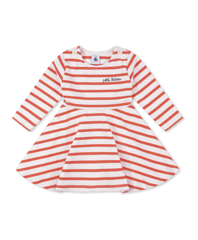 robe-decontractee-a-rayures-a-manches-courtes