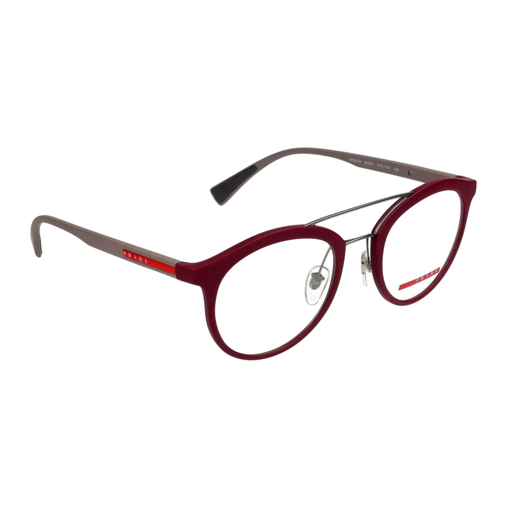 Prada Stijlvolle Bril 01Hv Vista Red Heren
