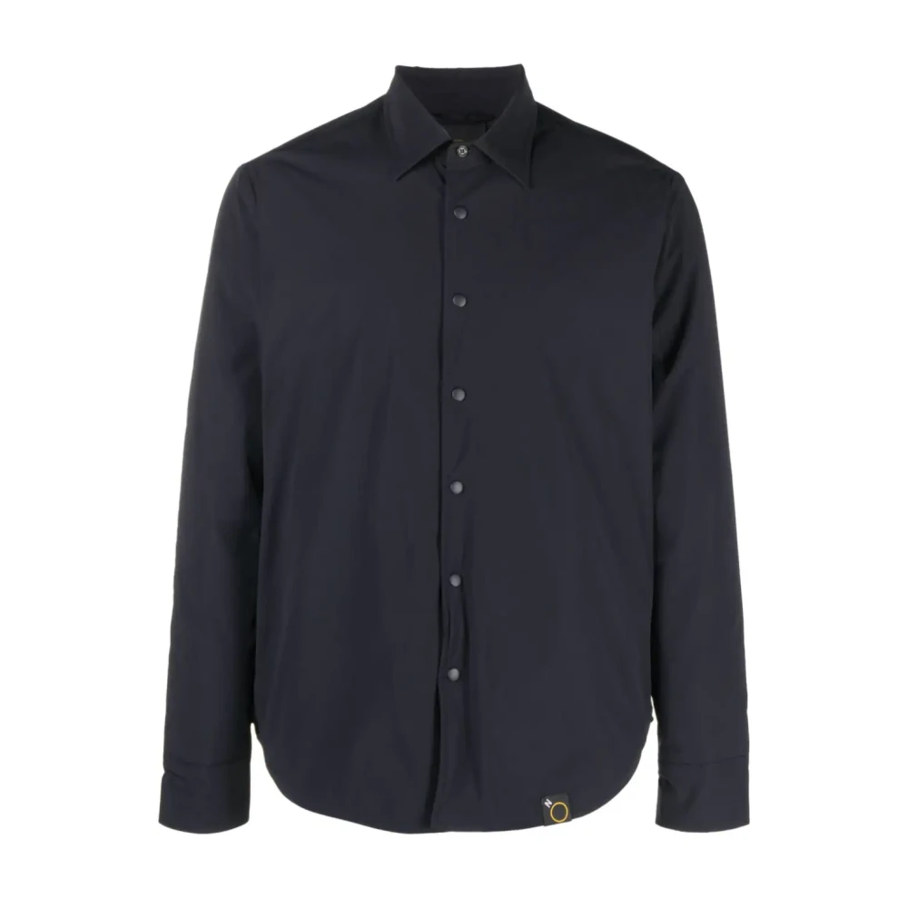 Aspesi Polyamide Elastaan Shirt Blue Heren