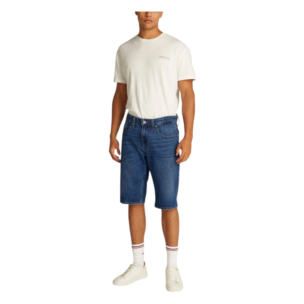Tommy Jeans Geregenereerde Katoenen Bermuda Shorts Blue Heren