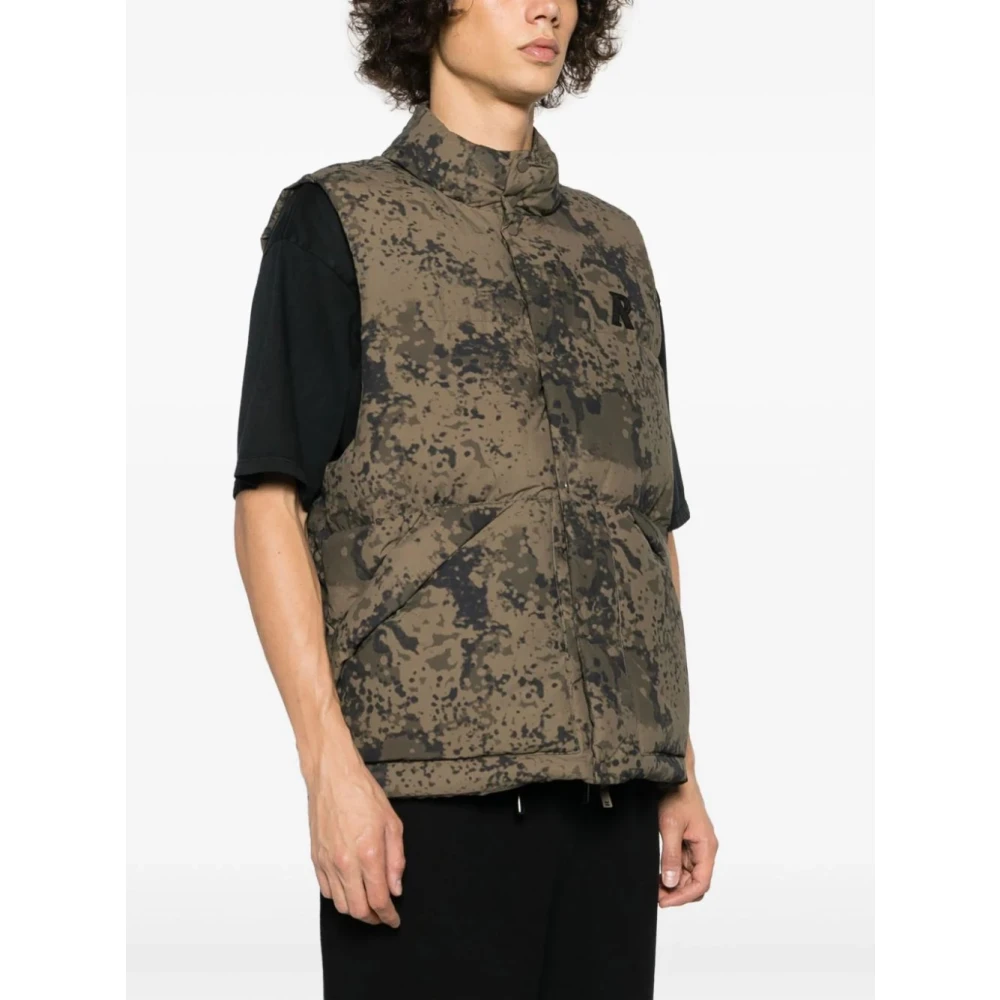 Represent Zwarte Puffer Gilet voor Mannen Green Heren