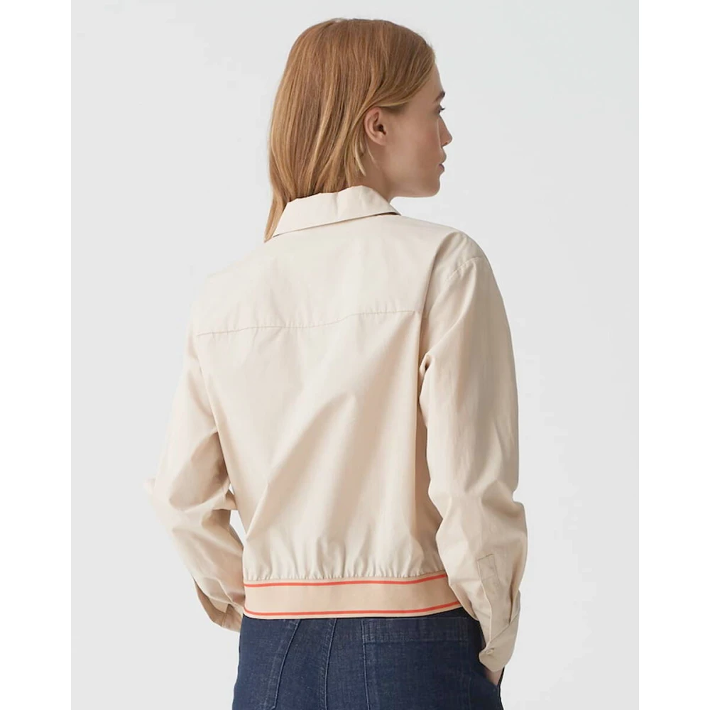Opus Blouse met lange mouwen en Fapani Beige Dames